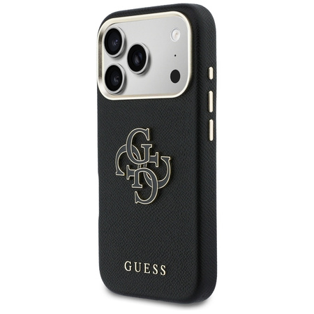 Etui Guess FW Resin Logo do iPhone 17    Pro Max czarny
