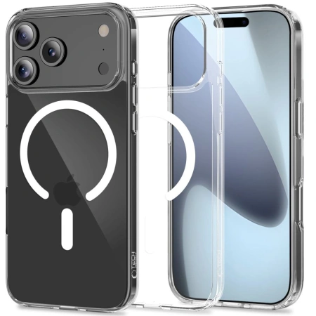 Etui Tech-Protect FlexAir Hybrid MagSafe na iPhone 17 Pro - przezroczyste