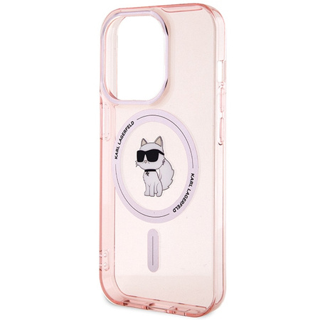 KARL LAGERFELD ETUI TRANSPARENTNE DO IPHONE 15 PRO 6,1 DO MAGSAFE CHOUPETTE