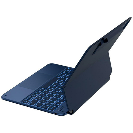 Etui Typecase Edge z klawiaturą do iPad Air 11" 2024/2025 błękitny pacyfik