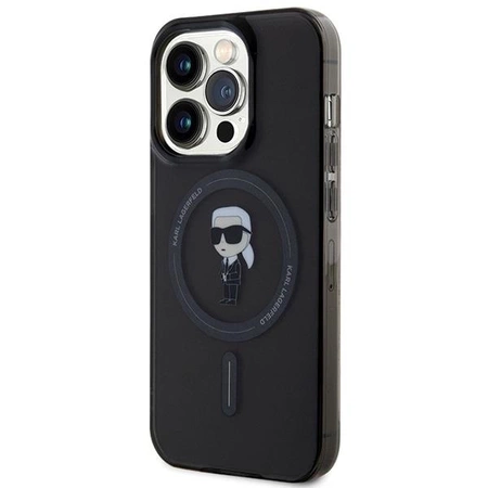 Etui Karl Lagerfeld IML Ikonik MagSafe na iPhone 14 Pro Max - czarne