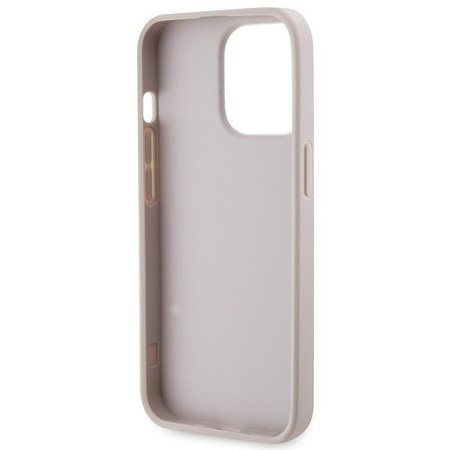 Etui Guess GUHCP13LP4TDSCPP na iPhone 13 Pro / 13 - różowe Crossbody 4G Metal Logo