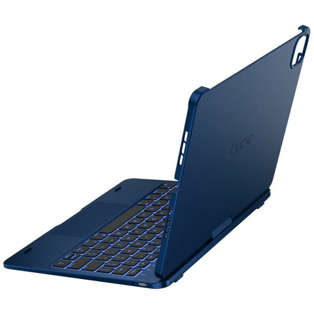 Etui Typecase Flexbook Touch z klawiaturą do iPad Air 11" 2024/2025 błękitny pacyfik