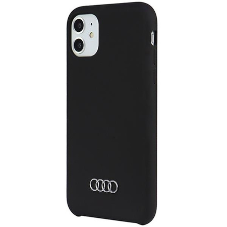 Etui Audi Silicone Case na iPhone 11 / Xr - czarne AU-LSRIP11-Q3/D1-BK