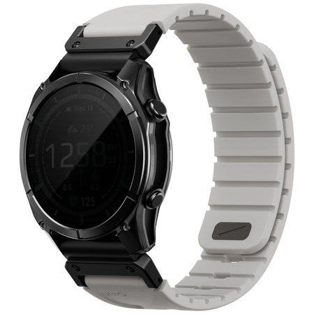 Pasek UNIQ Fluo x Smart-Fit do Garmin 22mm szary