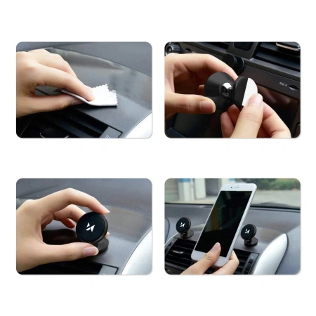 WOZINSKY UCHWYT MAGNETYCZNY SAMOCHODOWY 360 SAMOPRZYLEPNY DO IPHONE ANDROID
