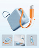 INNOSTYLE MINI POWERBANK 10000MAH 2X USB-C TYP C 33W ROZWIJANY KABEL USB-C