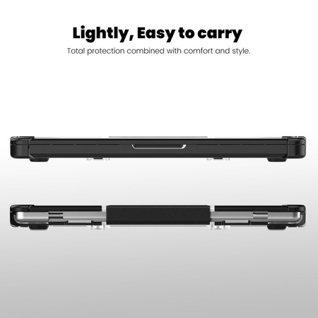 TECH-PROTECT SMARTSHELL PRO MACBOOK PRO 14 M1 / M2 / M3 / M4 / M5 2021-2025 BLACK/CLEAR