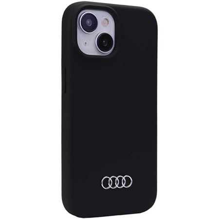 Etui Audi Silicone Case do iPhone 15 Plus - czarne