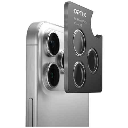 Szkło na obiektyw aparatu UNIQ Optix     Aluminium Camera Lens Protector do iPhone Air z aplikatorem niebieski