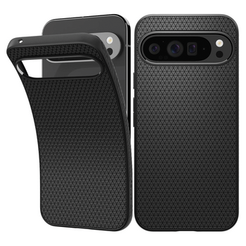 SPIGEN CASE LIQUID AIR DO GOOGLE PIXEL 9 PRO XL ANTYPOŚLIZGOWE MATTE BLACK