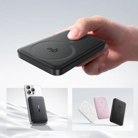Powerbank Baseus EnerFill FM12 10000mAh 22,5W Qi2 kompatybilny z MagSafe z kablem Baseus Simple USB-C 20V/3A 30cm - czarny