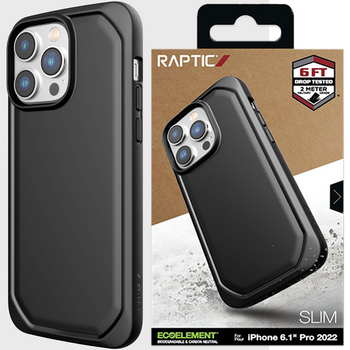 Raptic X-Doria Slim Case etui iPhone 14 Pro Max pokrowiec plecki czarny