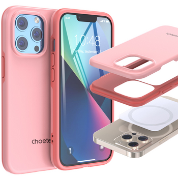 Choetech MFM Anti-drop case etui Made For MagSafe do iPhone 13 Pro różowy (PC0113-MFM-PK)