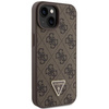 Guess GUHCP15SP4TDSCPW iPhone 15 6.1" brązowy/brown hardcase Crossbody 4G Metal Logo