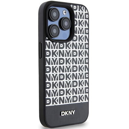 DKNY ETUI SKÓRZANE DO IPHONE 15 PRO MAX 6.7 HARDCASE DO MAGSAFE WZÓR LOGO