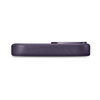 iCarer Case Leather pokrowiec etui z naturalnej skóry do iPhone 14 Plus ciemnofioletowy (kompatybilne z MagSafe)