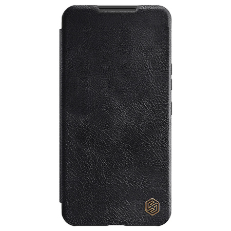 Nillkin Qin Leather Pro Case etui do Samsung Galaxy S22+ (S22 Plus) osłona na aparat kabura pokrowiec obudowa z klapką czarny