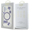 GUESS ETUI POKROWIEC MAGNETYCZNY DO MAGSAFE IPHONE 16 RESIN FLOWERS GLITTER
