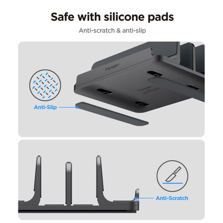SPIGEN LD208S4 VERTICAL LAPTOP STAND SPACE GREY