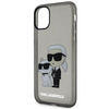 Etui Karl Lagerfeld KLHCN61HNKCTGK na iPhone 11 / Xr - czarne Gliter Karl&Choupette