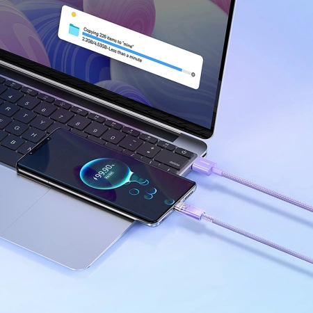 BASEUS KABEL USB-A 100W DO TELEFONÓW 1M Z INTELIGENTNYM CZUJNIKIEM