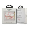 Guess GUAPHCHMAP AirPods Pro cover różowy/pink Marble Strap Collection