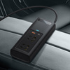 Baseus samochodowa przetwornica inwerter prądu 150W 220V (wtyczka EU i CN) czarny (CRNBQ-A01)