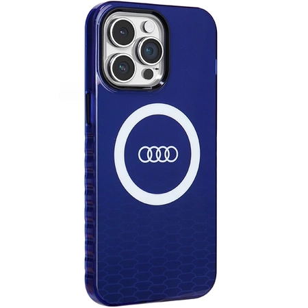 Etui Audi IML Big Logo MagSafe na iPhone 14 Pro Max - niebieskie
