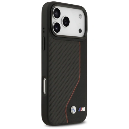 BMW ETUI CASE POKROWIEC DO MAGSAFE IPHONE 17 PRO MAX M CARBON LINE LOGO