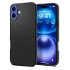SPIGEN ETUI LIQUID AIR DO IPHONE 16 MATTE BLACK OCHRONA PRZED ZARYSOWANIAMI
