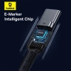 Kabel Baseus CB000068 USB-C - USB-C 240W PD 8K 60Hz 1m - czarny