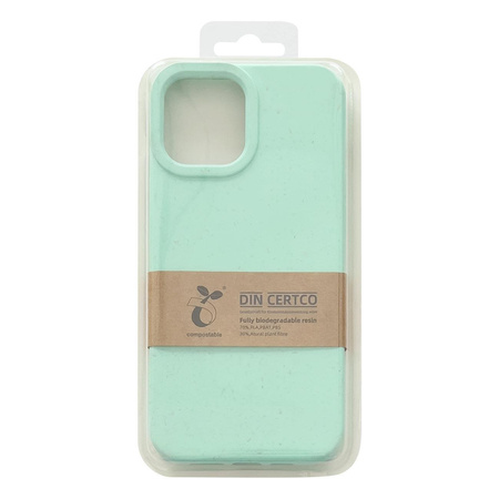 Eco Case etui iPhone 14 Plus silikonowy degradowalny pokrowiec miętowozielone