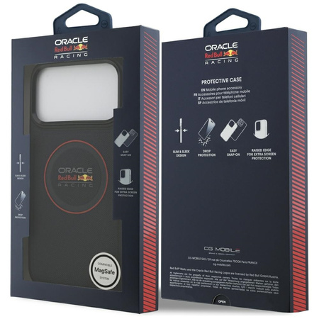 Etui Red Bull Meshed Red Ring & Metal Buttons MagSafe do iPhone 17 Pro Max granatowy