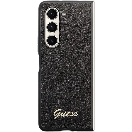 Etui Guess Glitter Script na Samsung Galaxy Z Fold 5 - czarne