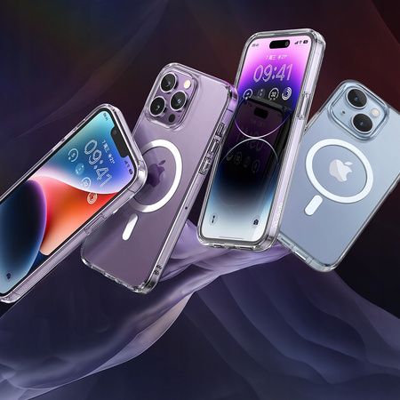 Etui magnetyczne, przeŸroczyste, do iPhone 14 Pro, McDodo