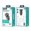 JELLICO ładowarka samochodowa F4 PD 20W 1xUSB-C + 1xUSB QC3.0 + kabel Lightning Czarny