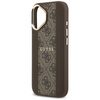Etui Guess 4G Stripe MagSafe do iPhone 17 brązowy