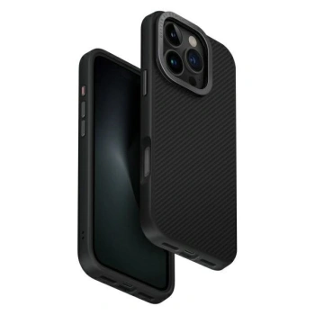 UNIQ etui Keva Max iPhone 16 Pro 6.3Magclick Charging czarny/black(carbon)