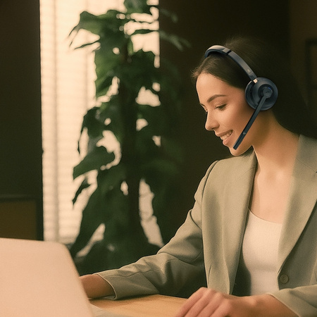 Słuchawki bezprzewodowe z mikrofonem Creative Chat Wireless Bluetooth czarny