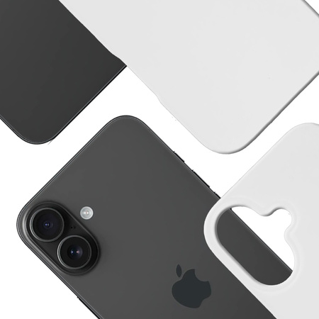 Apple iPhone 16 - 3mk Hardy MagSilicone White