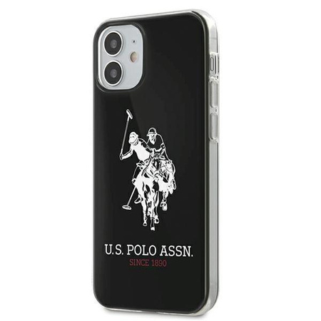 Etui U.S. Polo Assn. Shiny Big Logo na iPhone 12 mini - czarne Shiny Big Logo