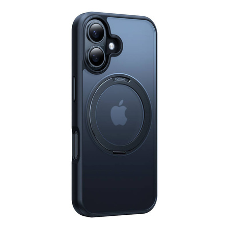 TORRAS ETUI OSTAND PRO DO IPHONE 16 Z ANTYPOŚLIZGOWĄ POWŁOKĄ I LEKKĄ BUDOWĄ