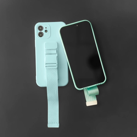 HURTEL ETUI ROPE CASE ŻELOWE DO SAMSUNG GALAXY S21 5G Z TORBĄ I ŁAŃCUSZKIEM