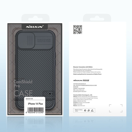 Nillkin CamShield Pro Case etui iPhone 14 Plus pancerny pokrowiec osłona na aparat kamerę czarny