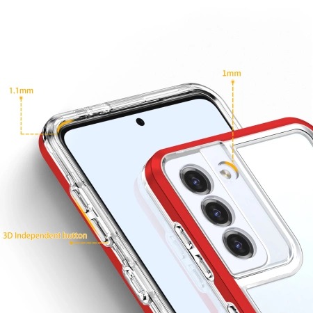 HURTEL ETUI POKROWIEC CLEAR 3IN1 DO SAMSUNG GALAXY S23+ SILIKONOWY Z RAMKĄ