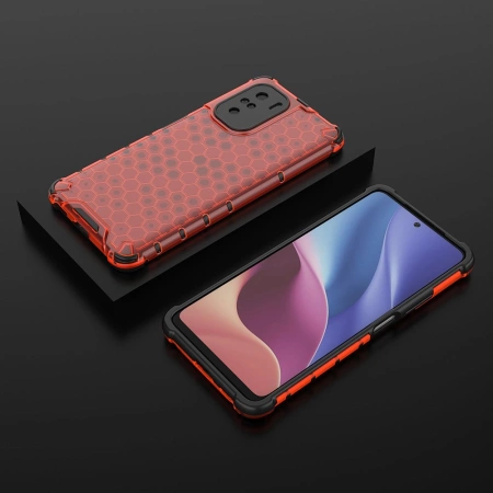 HURTEL ETUI PANCERNE DO XIAOMI K40 PRO+ K40 PRO K40 POCO F3 Z ŻELOWĄ RAMKĄ