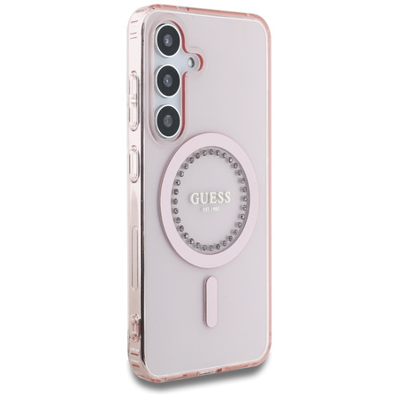 GUESS ETUI POKROWIEC TPU DO SAMSUNG GALAXY S25 DO MAGSAFE Z DIAMENTAMI