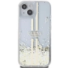 Etui Guess Liquid Glitter Gold Stripes na iPhone 15 Plus / 14 Plus - przezroczyste