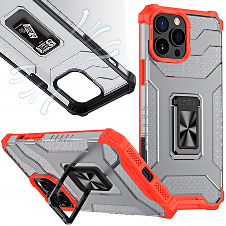 HURTEL CRYSTAL RING CASE POKROWIEC Z MAGNETYCZNYM UCHWYTEM DO IPHONE 12 PRO